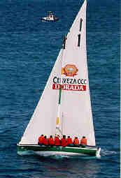 Lateen mediterraneo de regata.